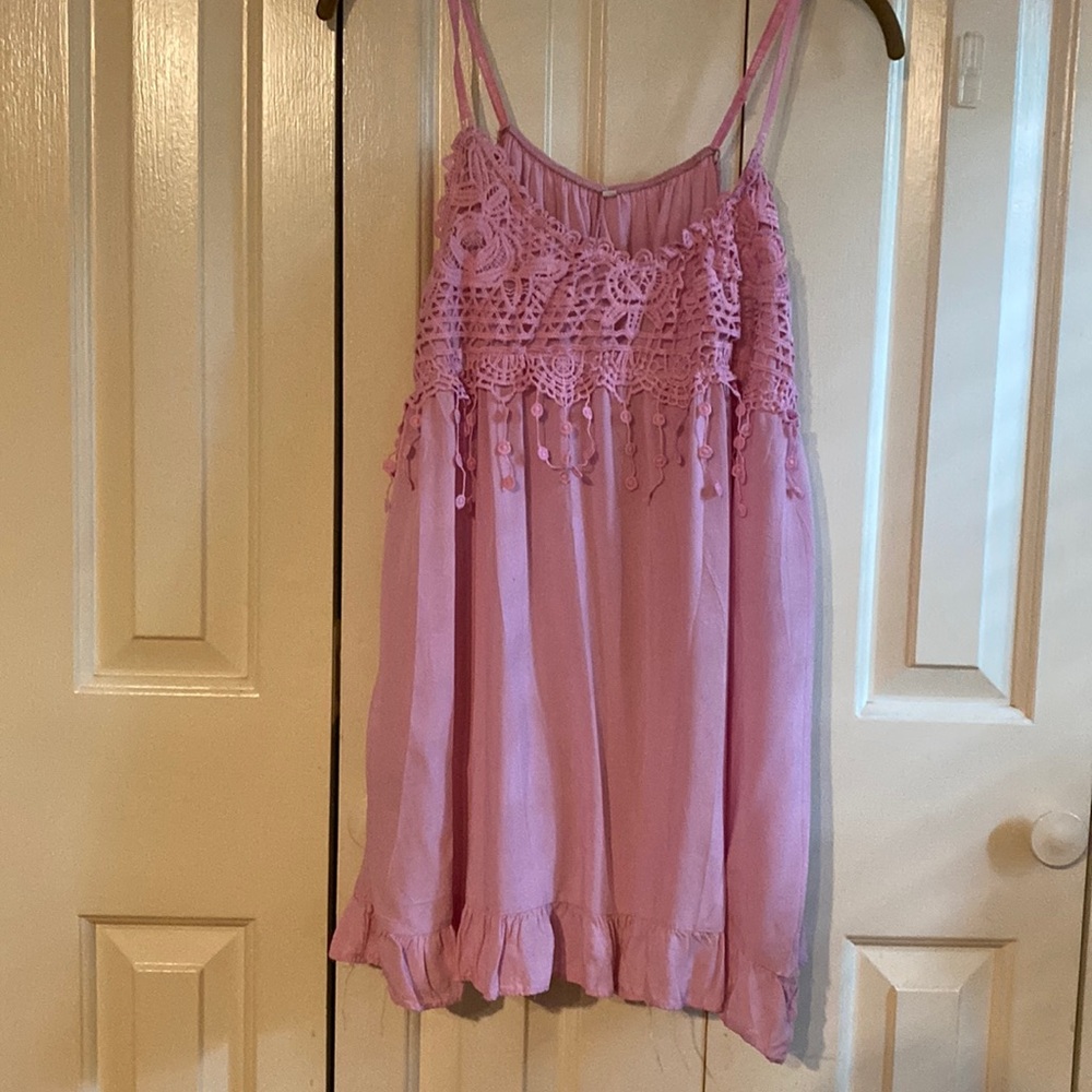 Pretty in pink. Ladies top size medium. $10.00